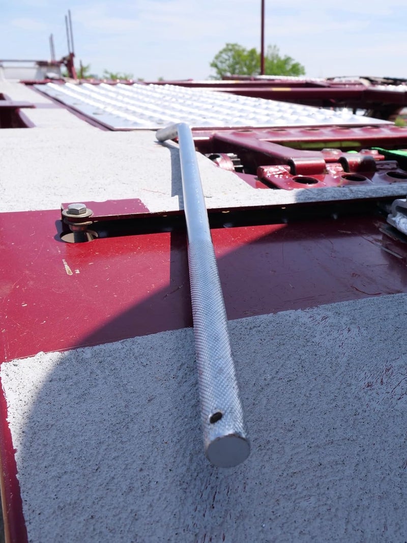 DAS D.A.S. Car Hauler Tie Down Bars [19 x 34 mm] Truck Trailer Bars for Flatbed Towing | Knurled Non-Slip Handle | Heavy Duty Winch Bars | Stainless Steel | Car & Motorbike - Image 2